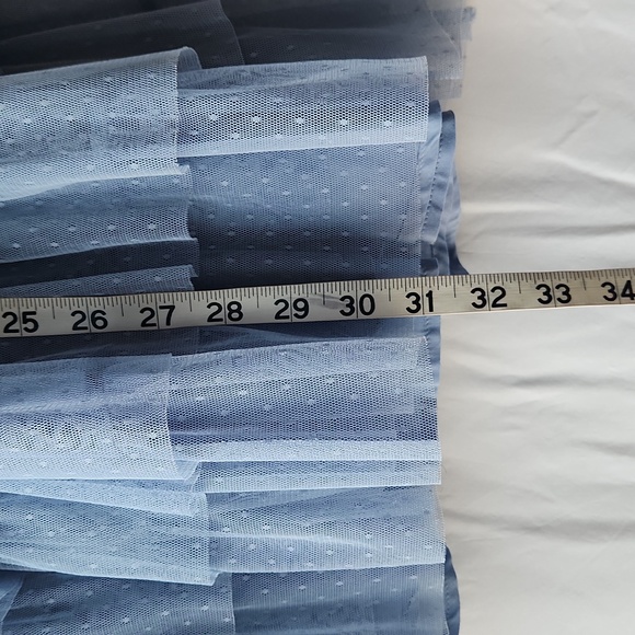 Maeve Blue Tulle Skirt Size Medium - Picture 3 of 7